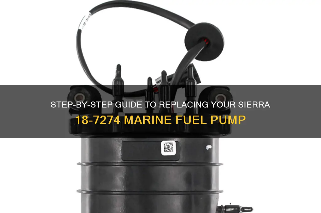 how to chage sierra 18-7274 marine fuel pump