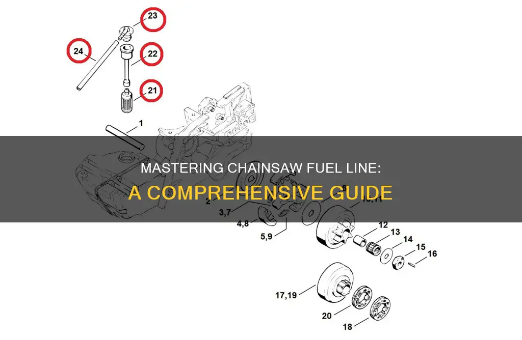 how to chainsaw fuel line