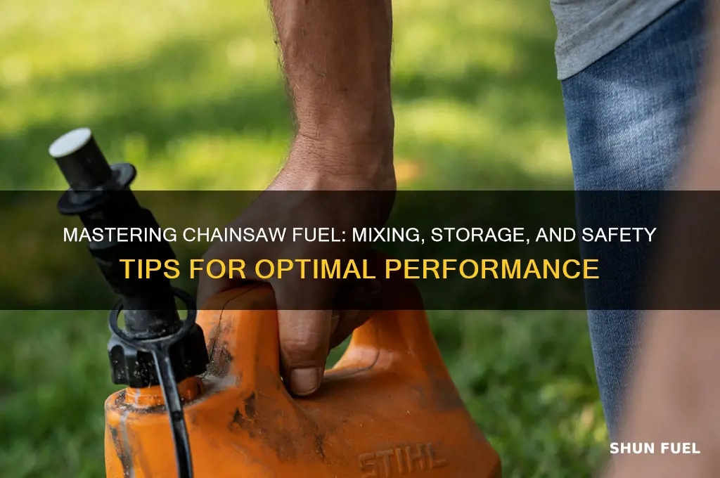 how to chainsaw fuel