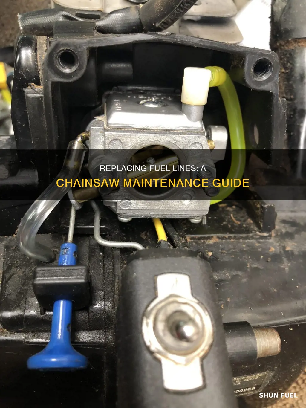 how to chanage fuel lines on a chain saw