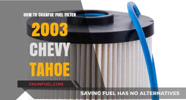 Changing Fuel Filter: 2003 Chevy Tahoe Guide