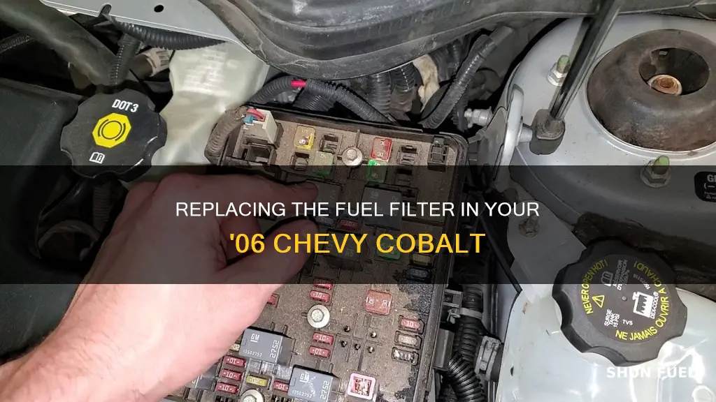 how to change 06 chevy cobalt fuel filter