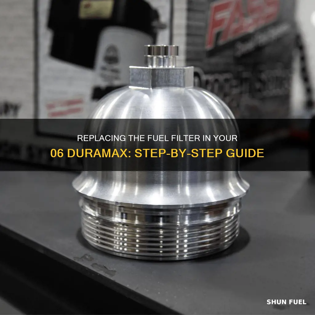 how to change 06 duramax fuel filter