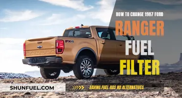 Replacing the Fuel Filter in Your 1987 Ford Ranger