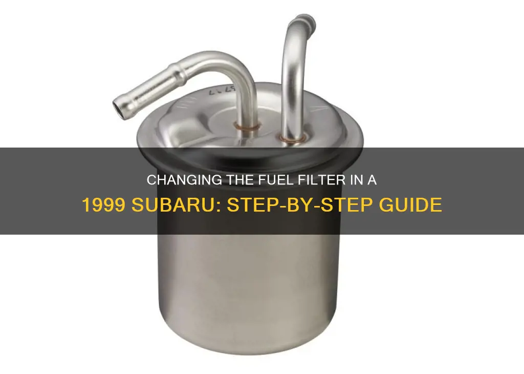 how to change 1999 subaru fuel filter