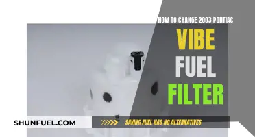 Changing Fuel Filters: 2003 Pontiac Vibe Edition