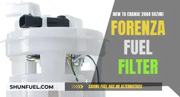 Replacing the Fuel Filter in a 2004 Suzuki Forenza