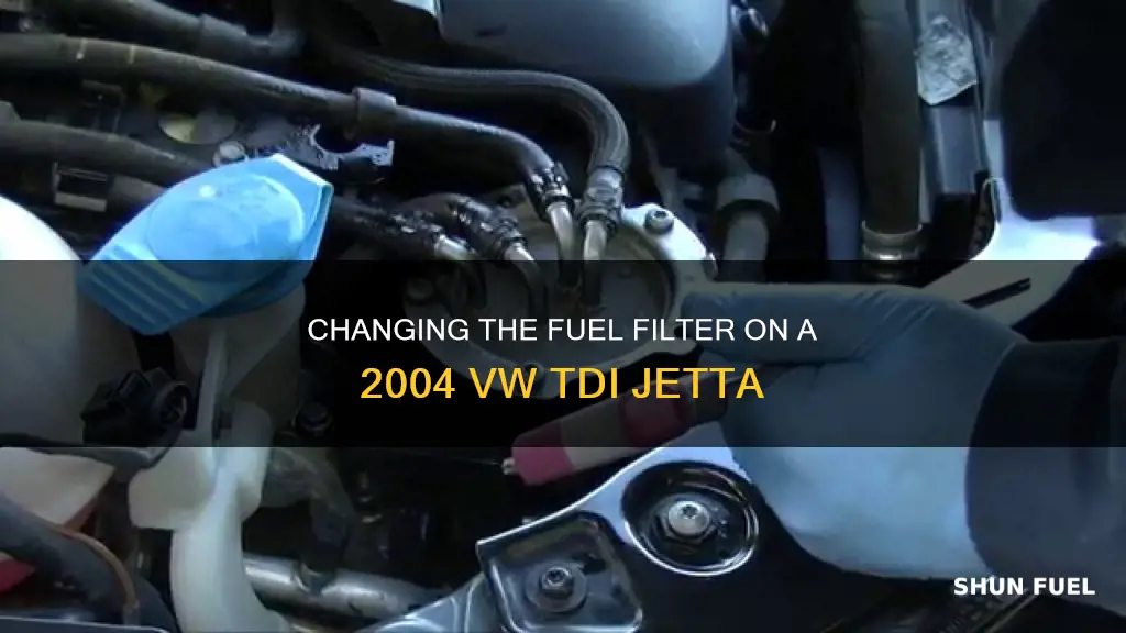 how to change 2004 vw tdi jetta fuel fillter