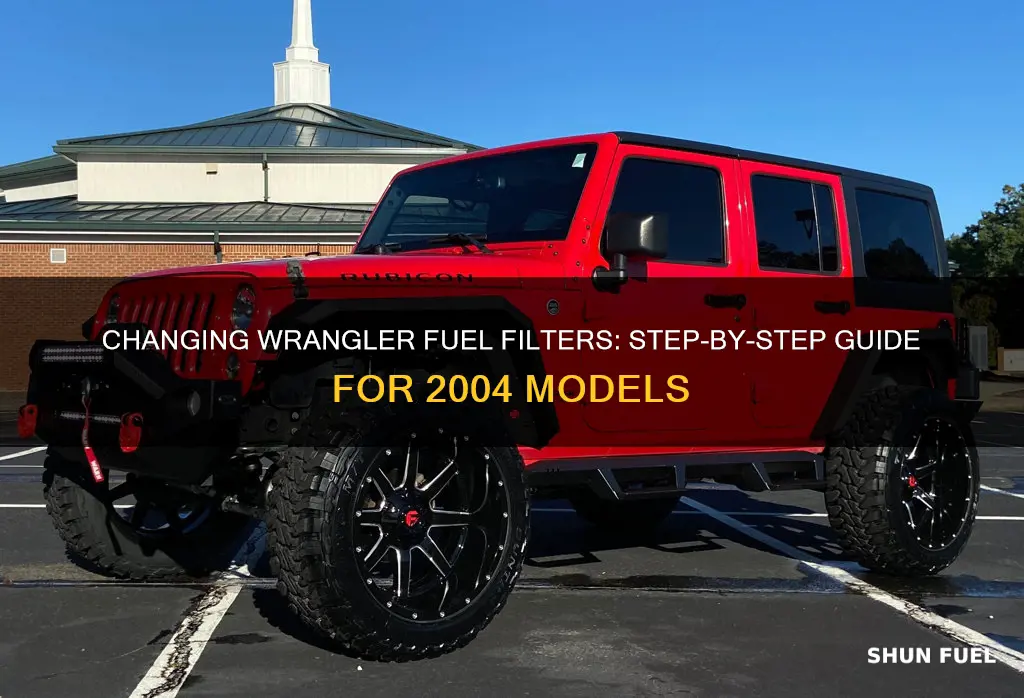 how to change 2004 wrangler fuel filter