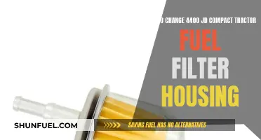 Tractor Fuel Filter Housing: Changing the 4400 JD Compact Model