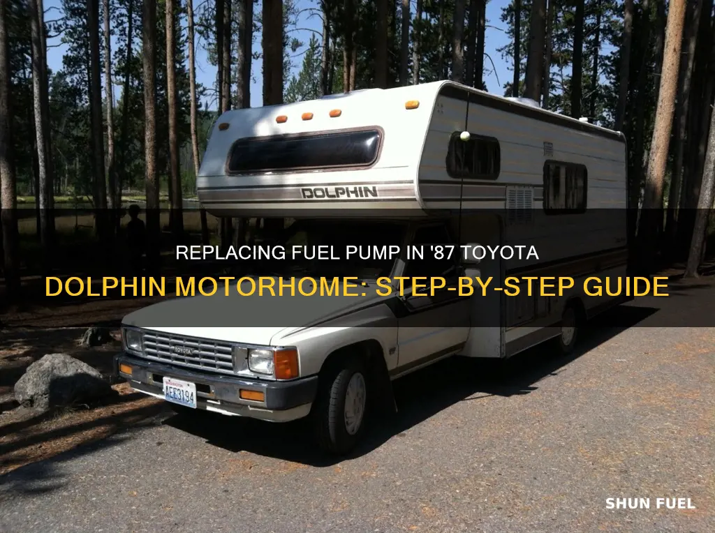 how to change 87 toyota dolphin motorhome fuel pump