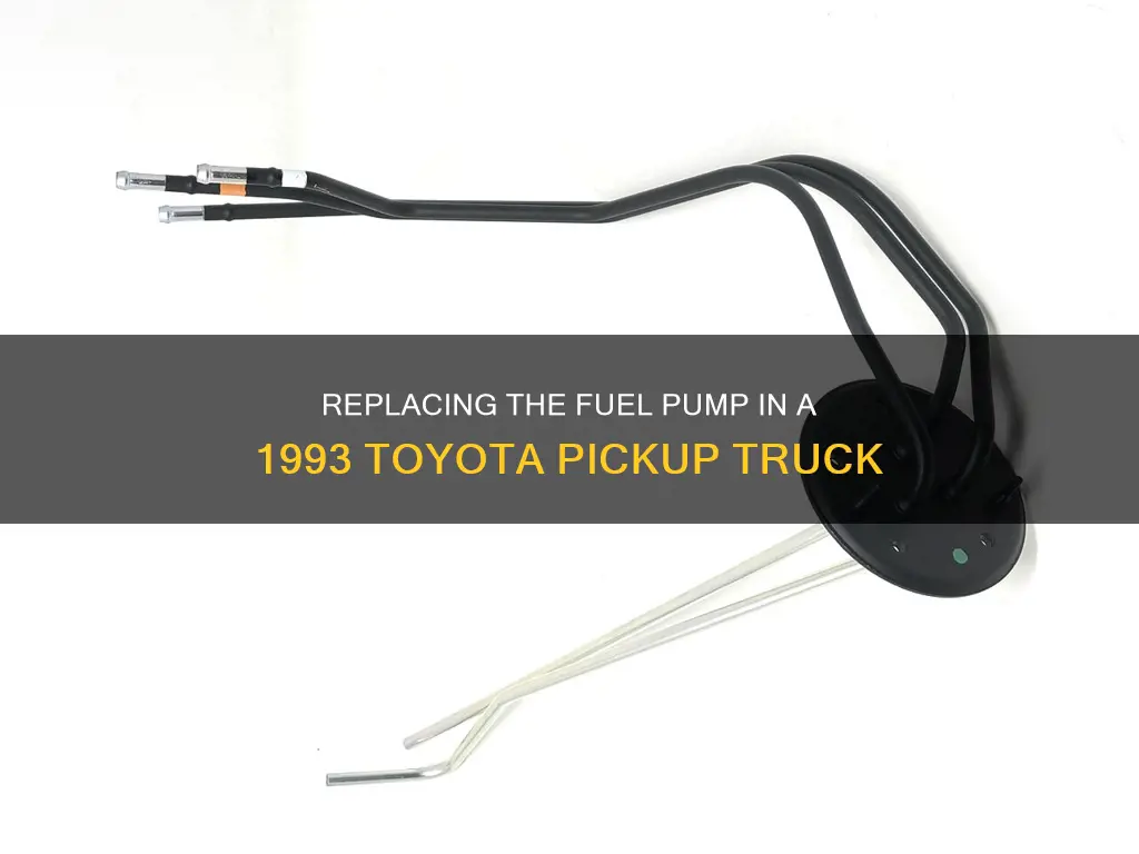 how to change a 1993 toyota pickup fuel pump