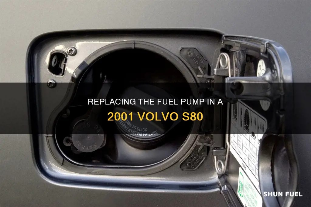 how to change a 2001 volvo s80 fuel pump