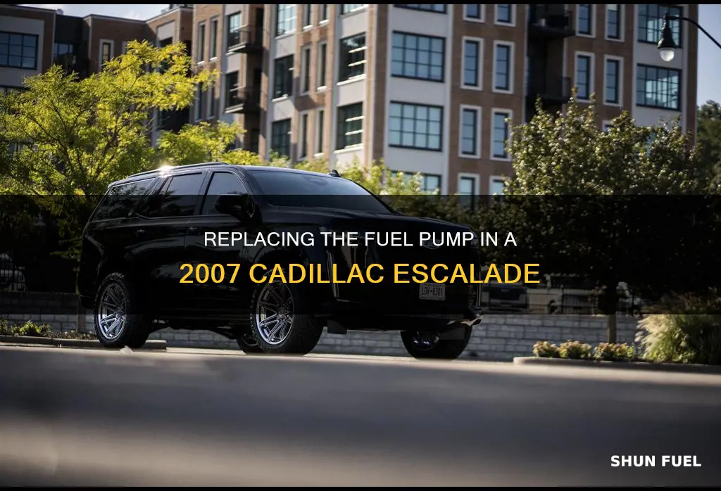 how to change a 2007 cadillac escalade fuel pump