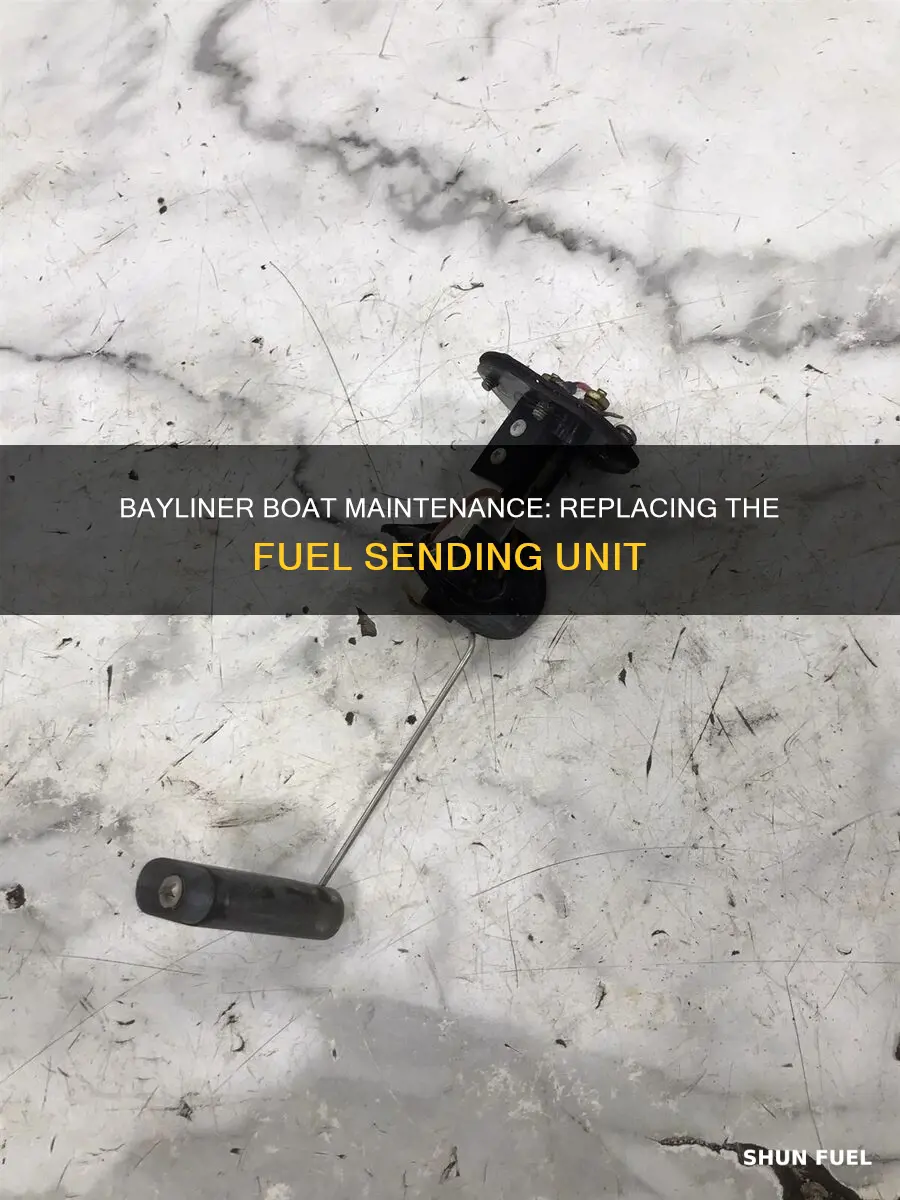 how to change a bayliner fuel sending unit