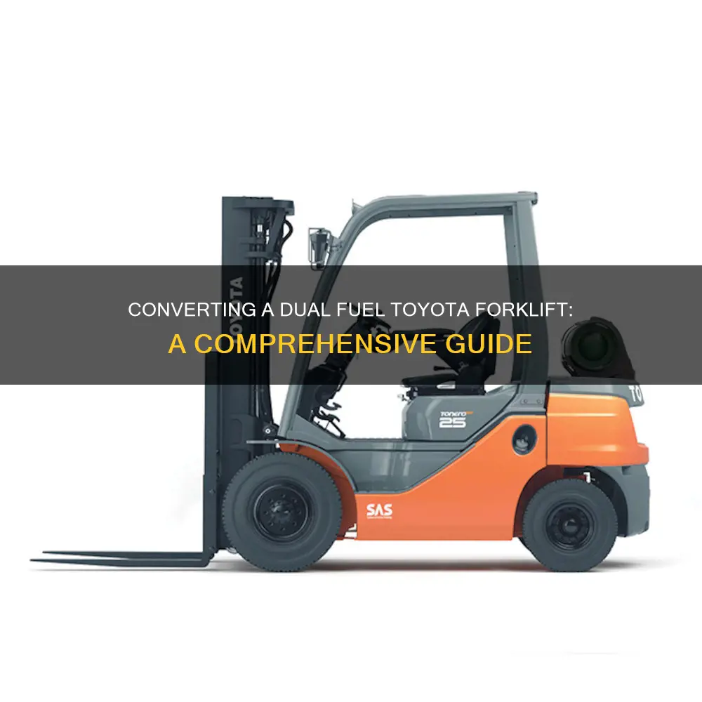 how to change a duel fuel toyota forklift