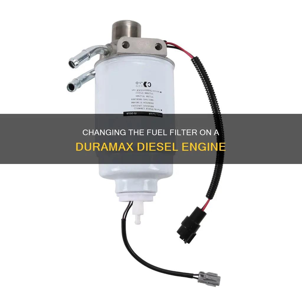 how to change a duramax diesel fuel filter