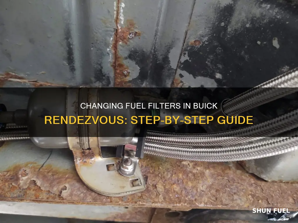 how to change a fuel filter buick rendezvous