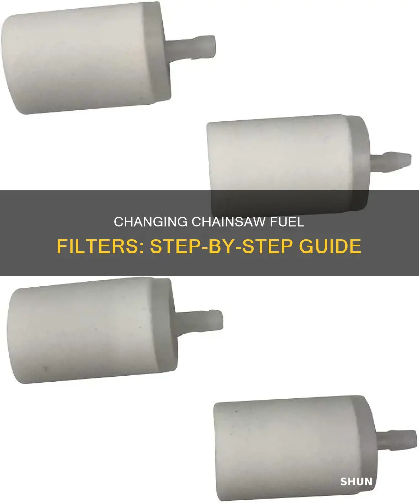 how to change a fuel filter in a chainsaw