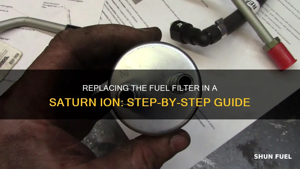 how to change a fuel filter in a saturn ion