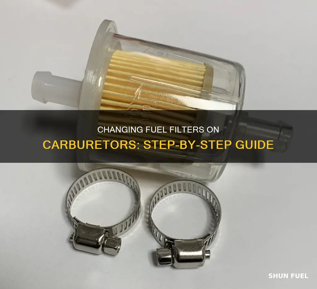 how to change a fuel filter on a carburetor