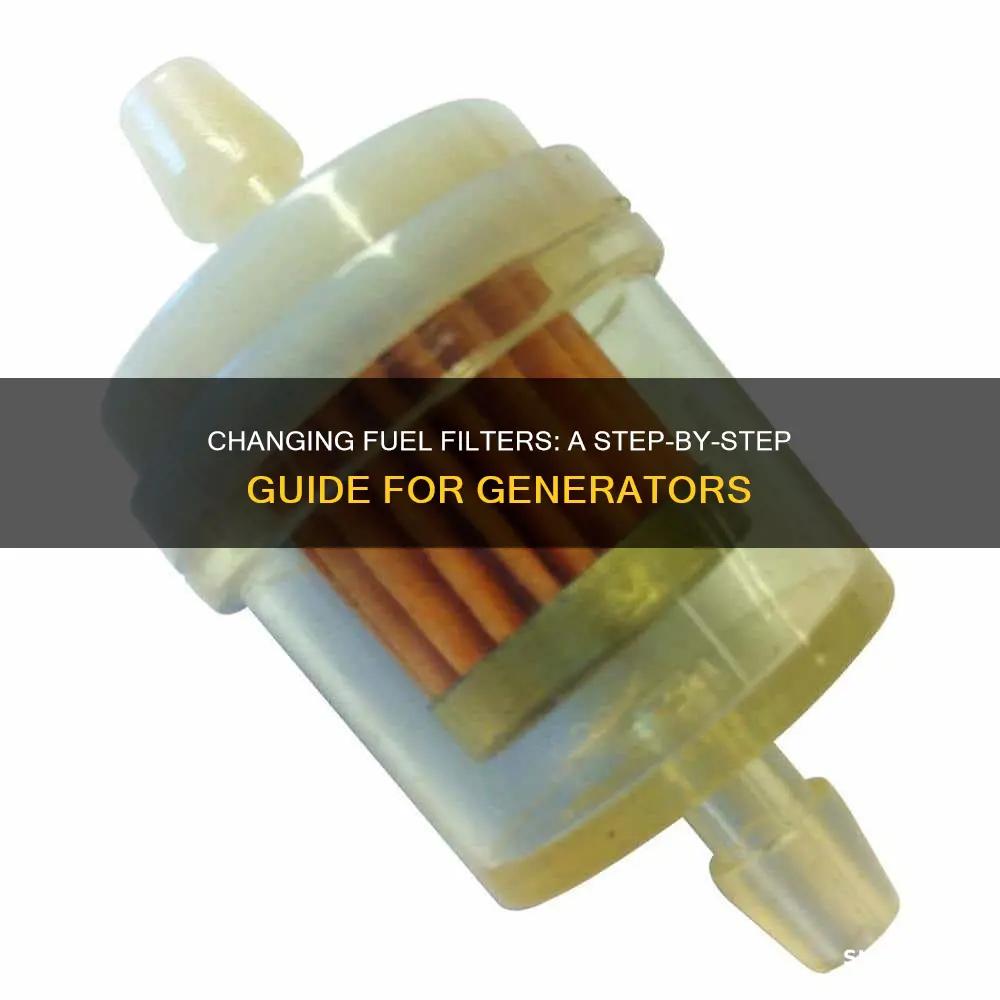 how to change a fuel filter on a generator