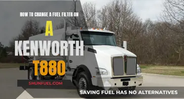 Changing Fuel Filters: Kenworth T880 Guide