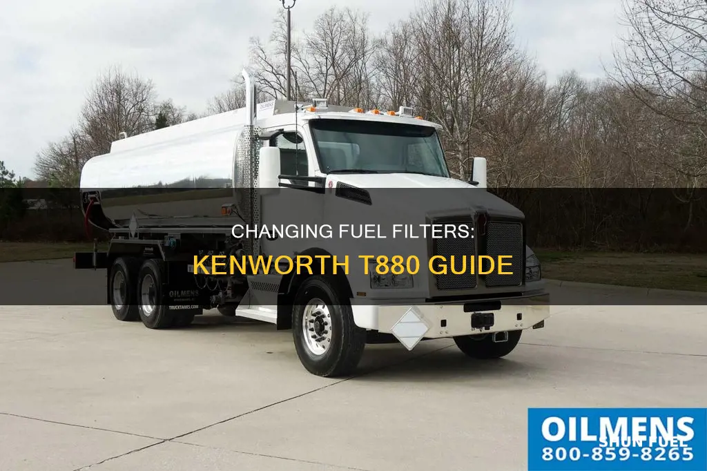 how to change a fuel filter on a kenworth t880