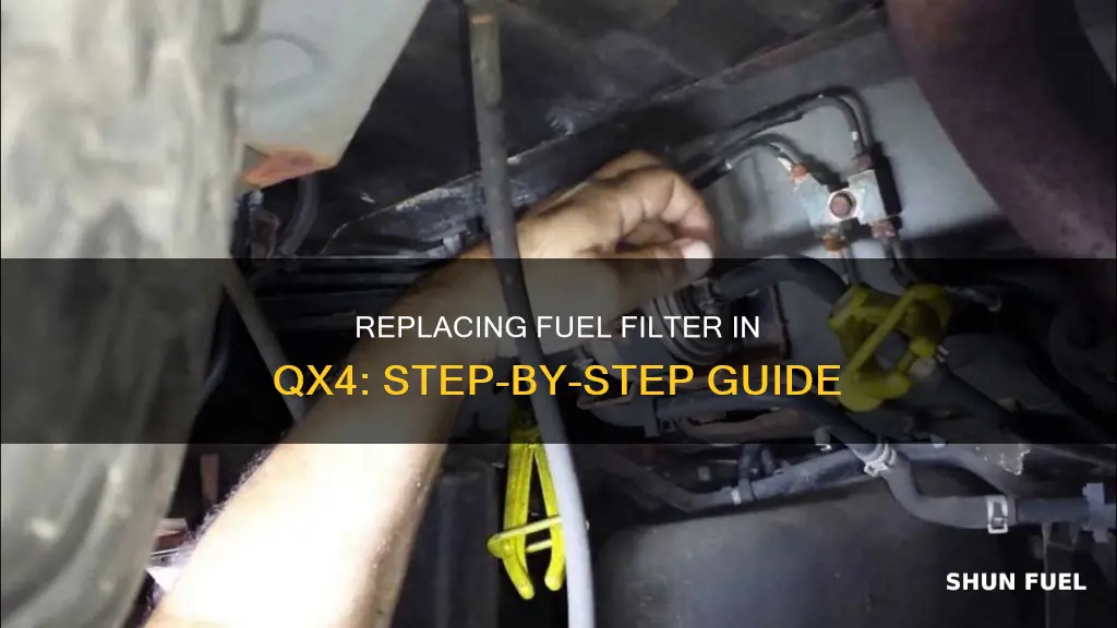 how to change a fuel filter qx4