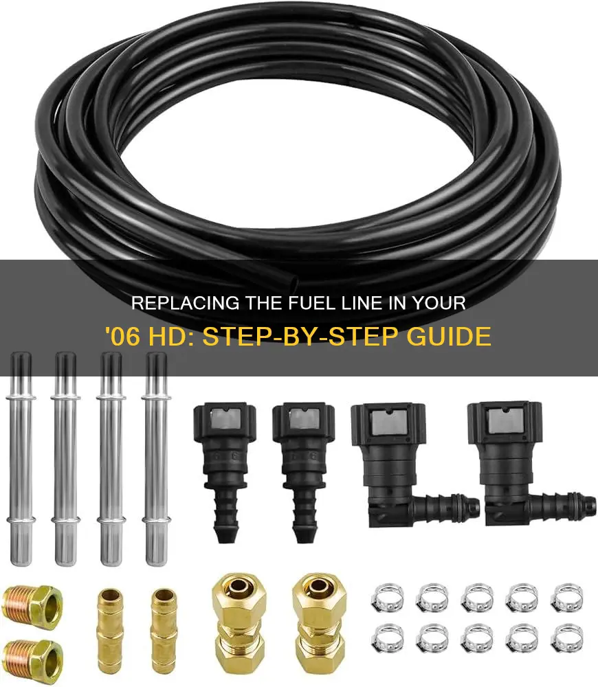 how to change a fuel line on a 06 hd