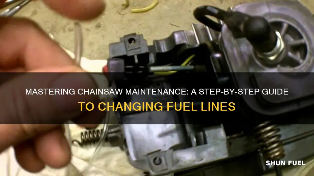 how to change a fuel line on a craftsman chainsaw