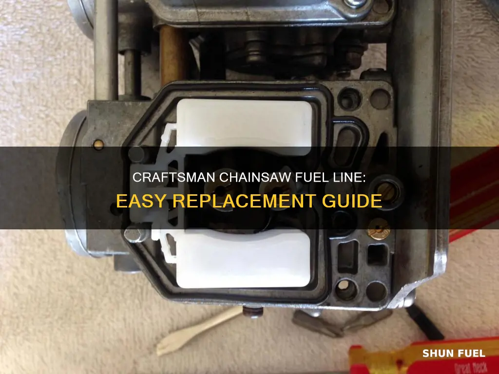 how to change a fuel line on a craftsman chainsaw