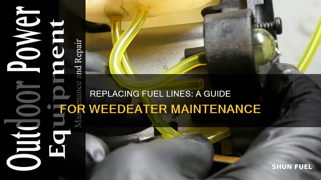 how to change a fuel line on a weedeater