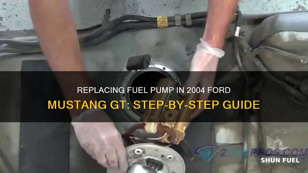 how to change a fuel pump 2004 ford musyang gt