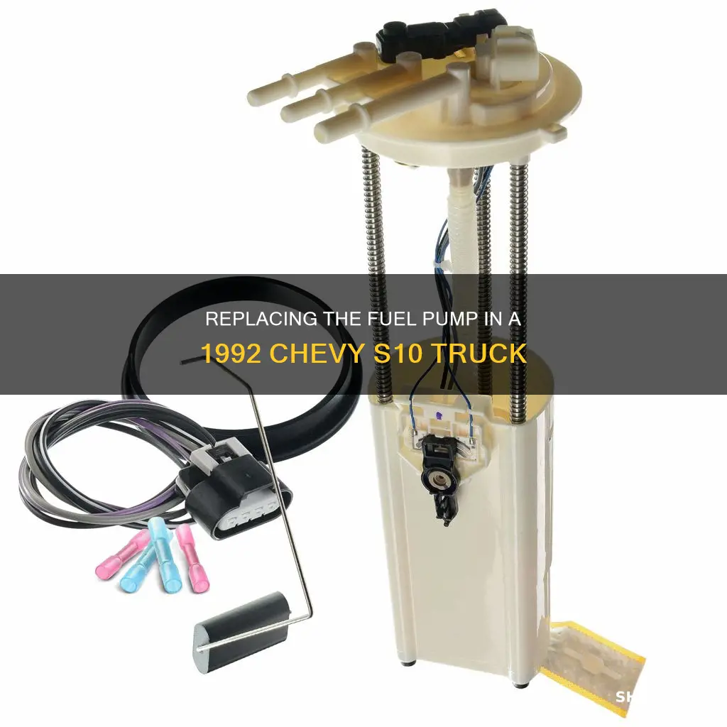 how to change a fuel pump for chevy s10 1992