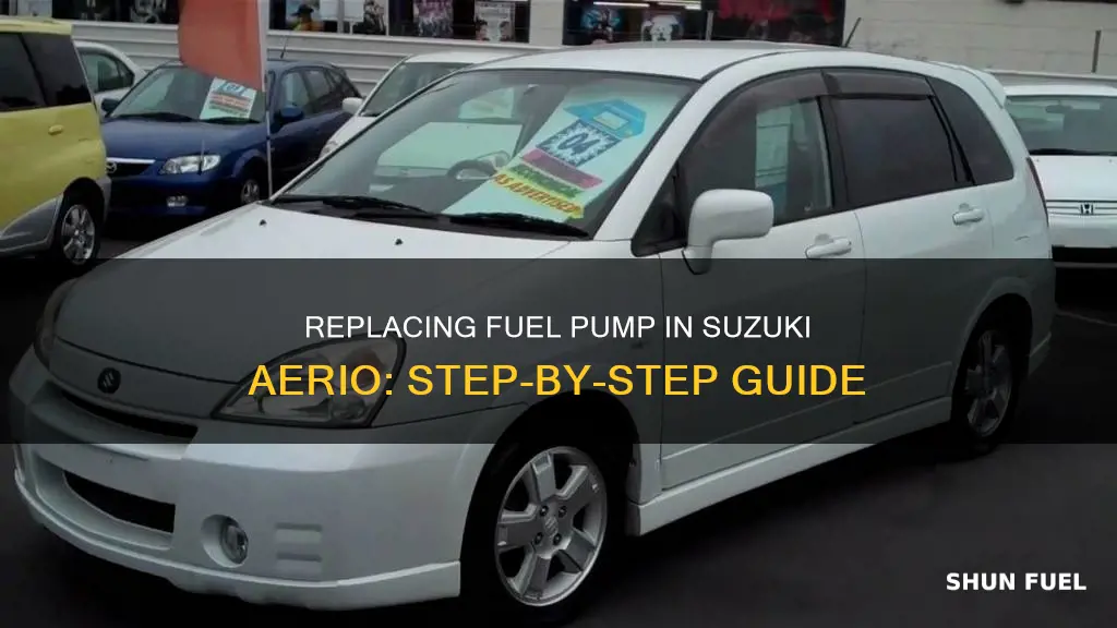 how to change a fuel pump in 2004 suzuki aerio