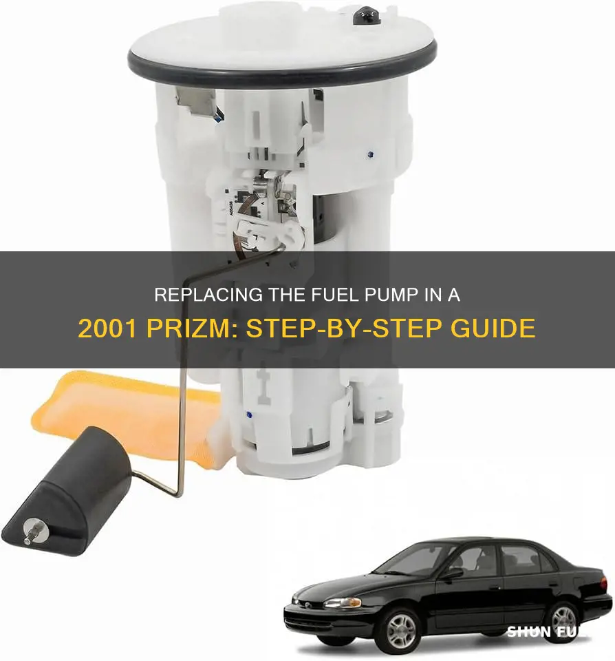 how to change a fuel pump on a 2001 prizm