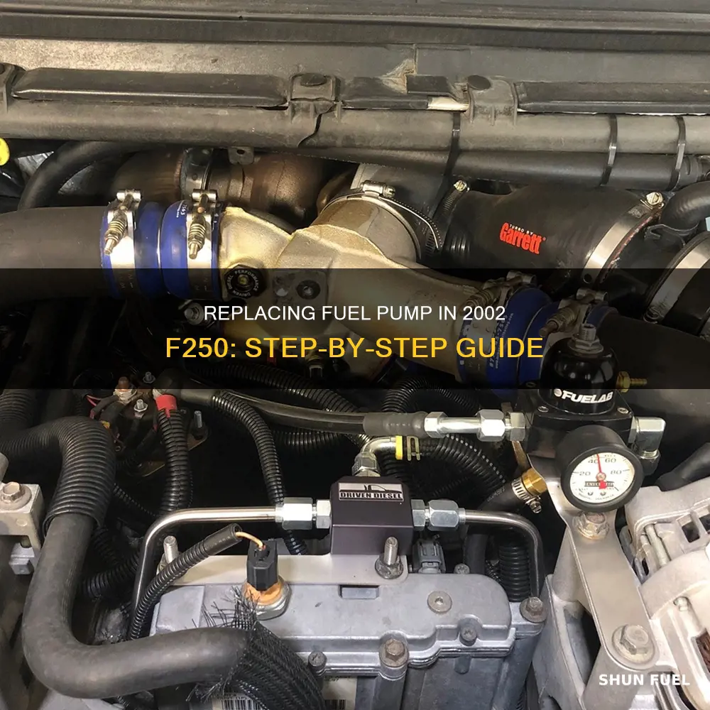 how to change a fuel pump on a 2002 f250