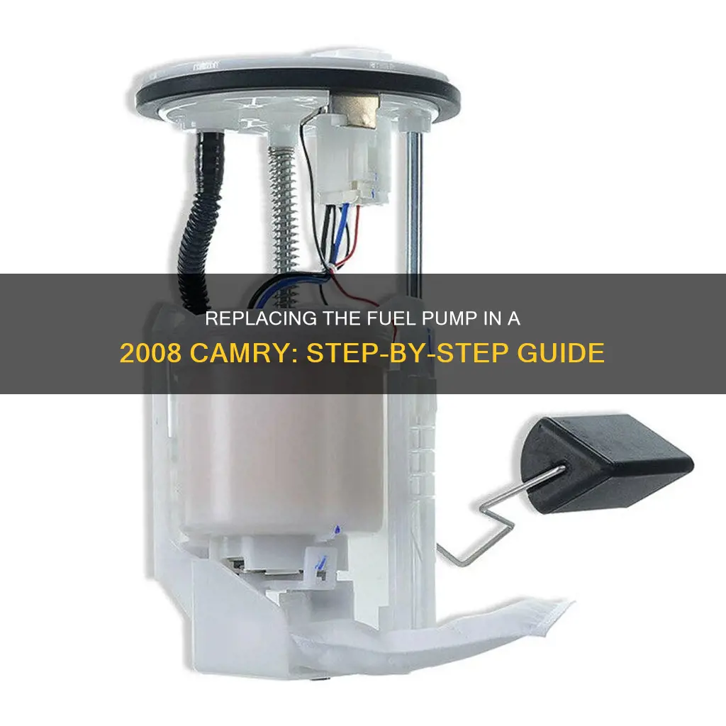 how to change a fuel pump on a 2008 camry