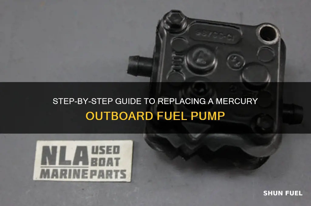 how to change a fuel pump on a mercury outboard