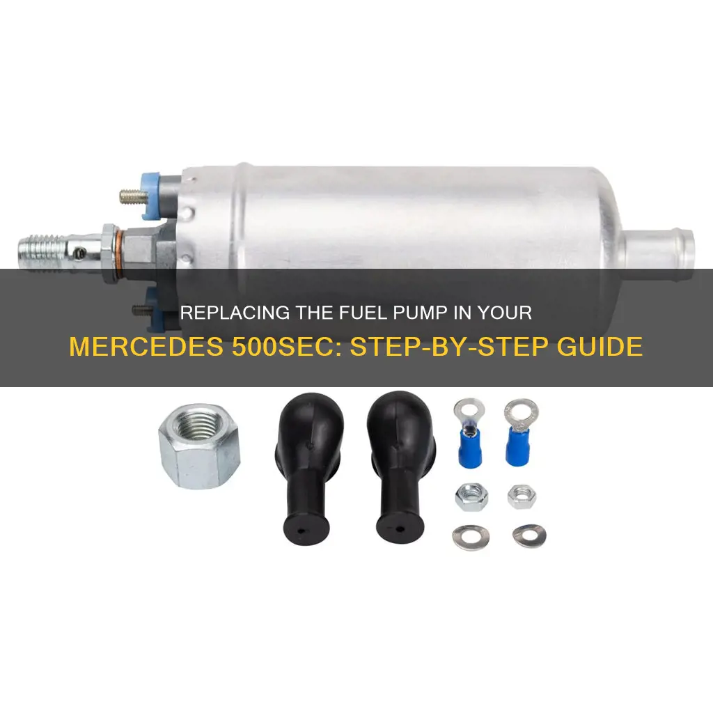 how to change a fuel pump on mercedes 500sec