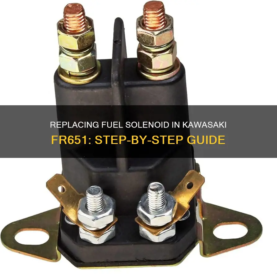 how to change a fuel solenoid kawasaki fr651