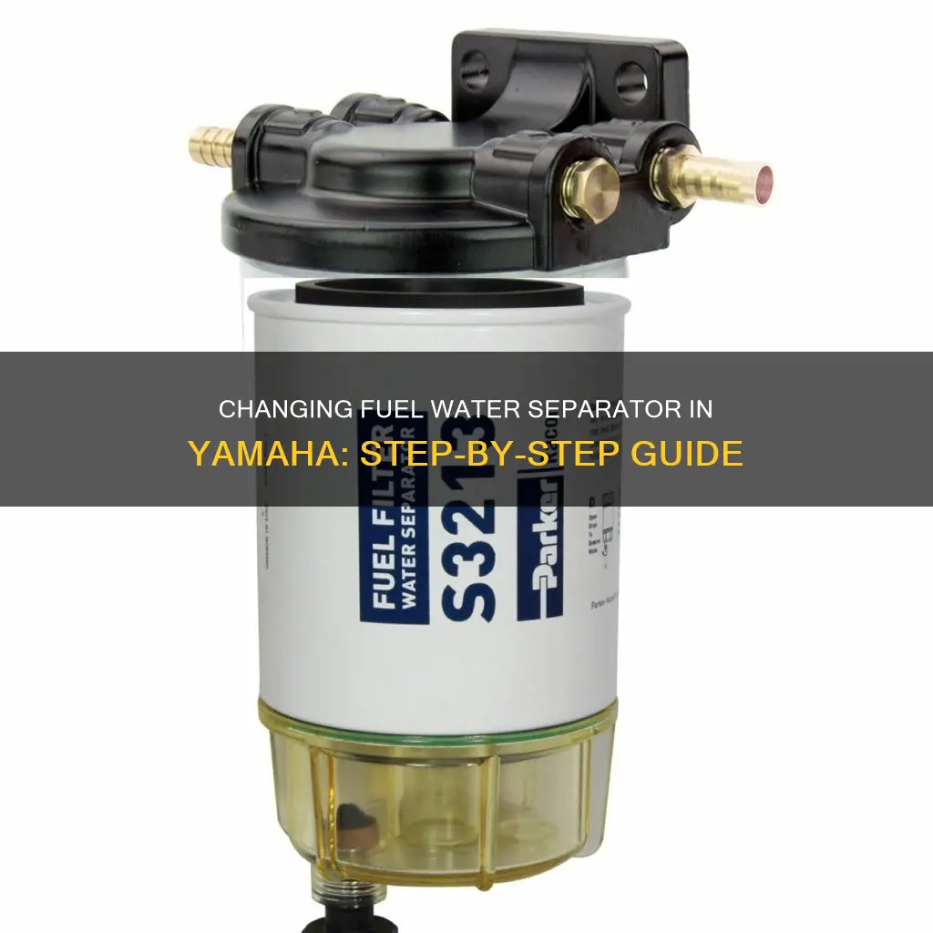 how to change a fuel water separator yamaha