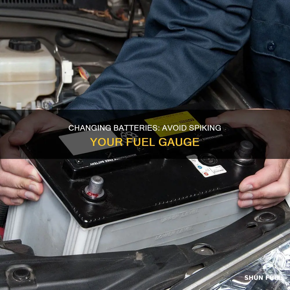 how to change battery without spiking fuel gauge