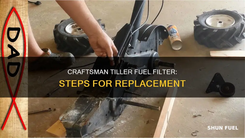 how to change craftsman tiller fuel filter