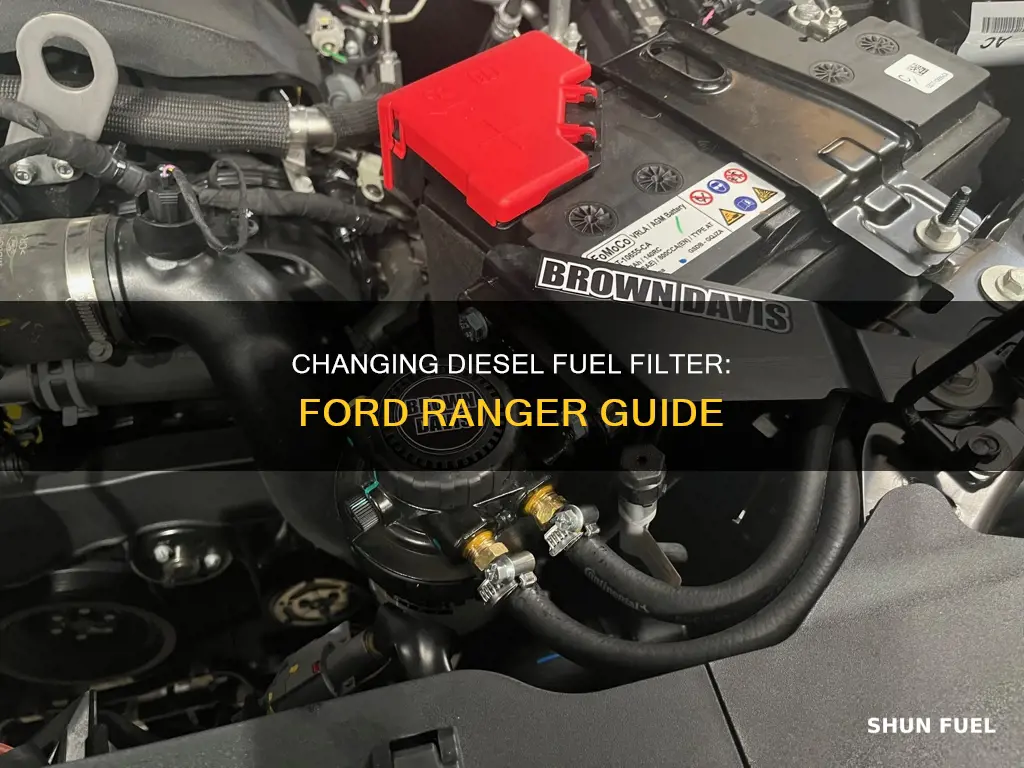 how to change diesel fuel filter on ford ranger