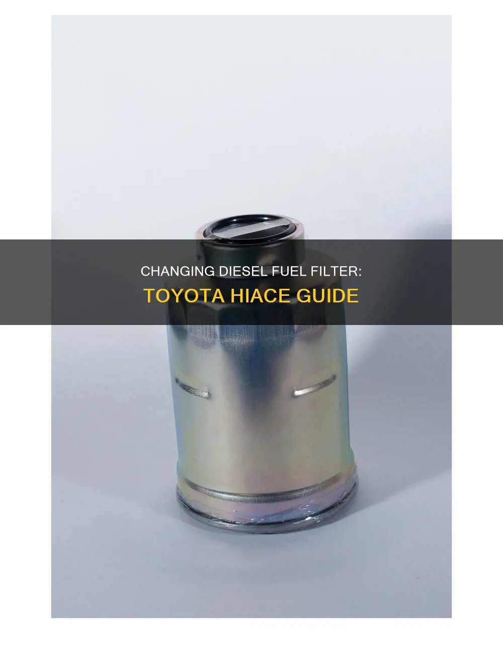 how to change diesel fuel filter on toyota hiace