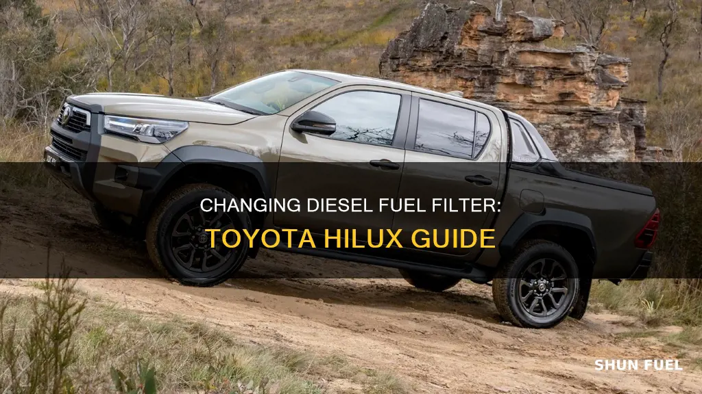 how to change diesel fuel filter on toyota hilux