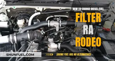 Changing Diesel Fuel Filter: Step-by-Step Guide for RA Rodeo