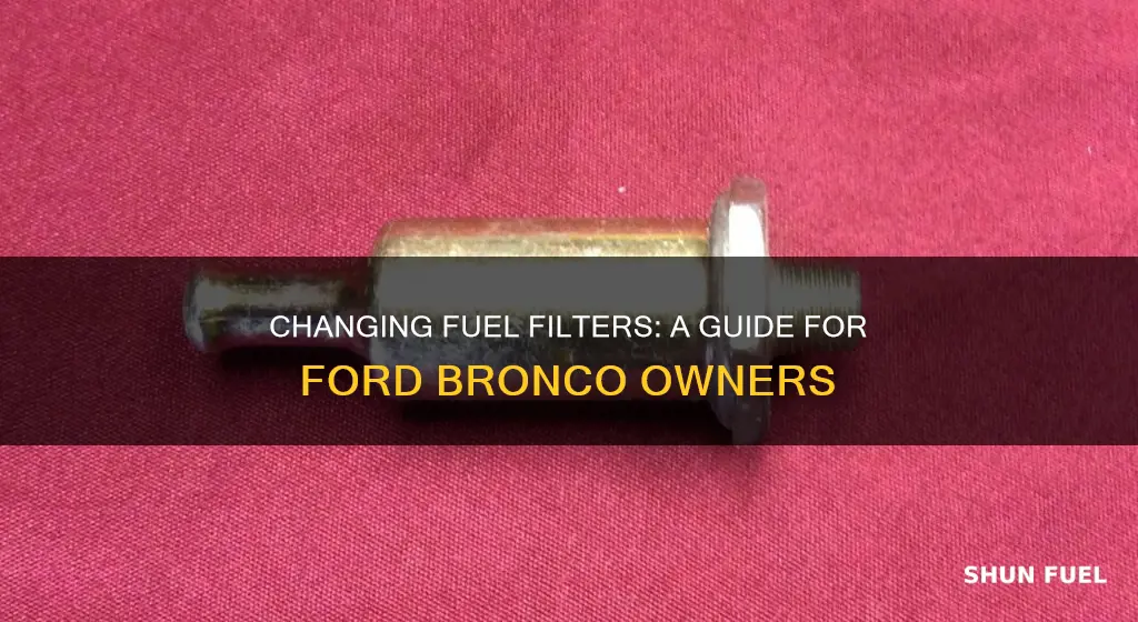 how to change ford bronco fuel filter